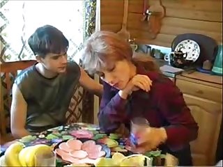 Elizabeth A - russian blonde mom fucks young boy
